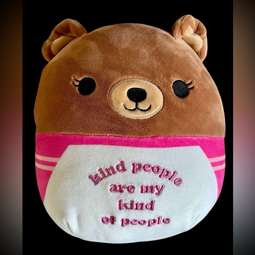 Squishmallows Hilary the Brown Bear Pink and Brown